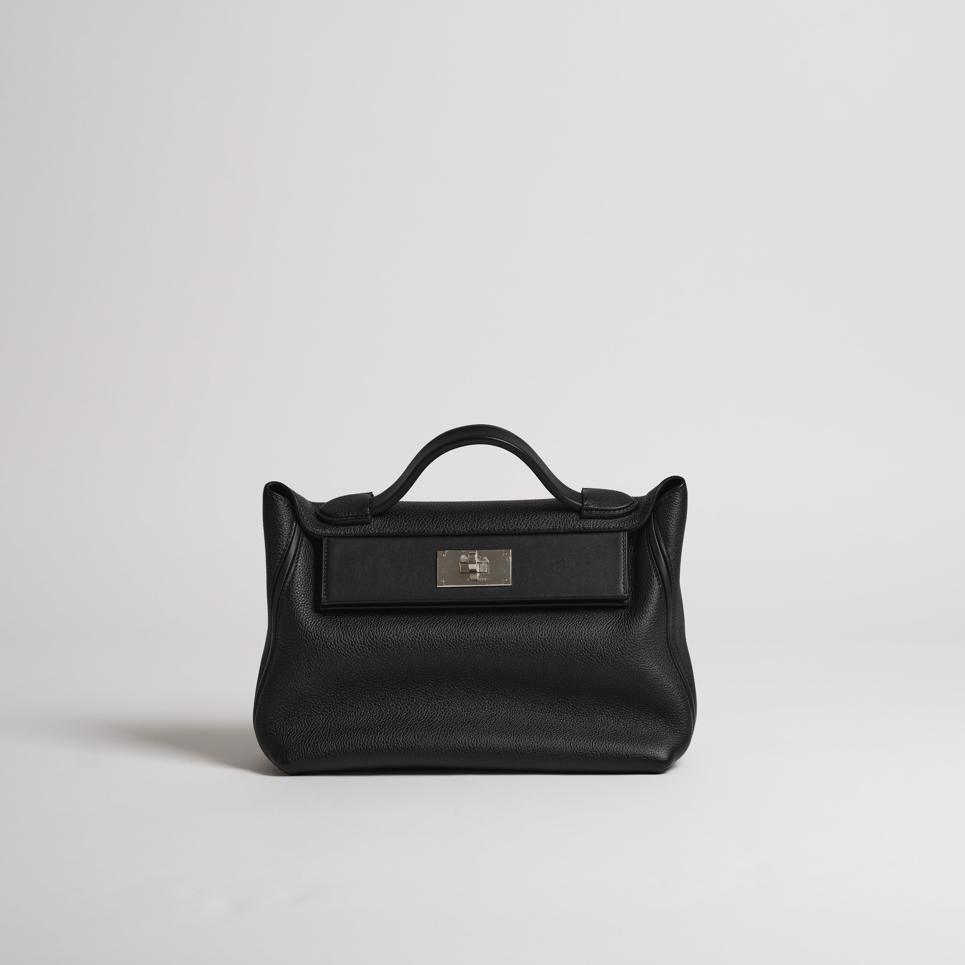 Hermès 2424 29cm black togo & swift palladium hardware