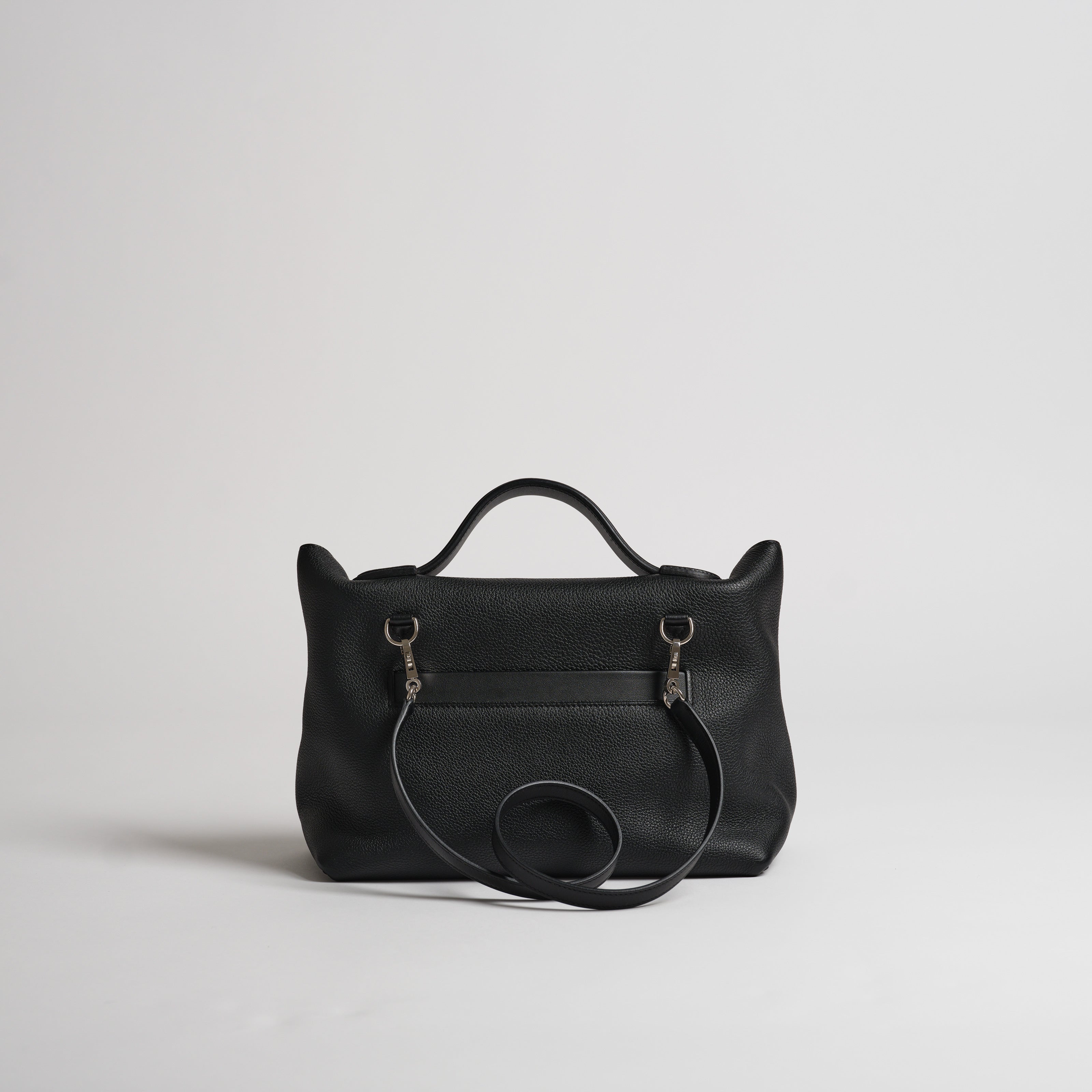 Hermès 2424 29cm black togo & swift palladium hardware