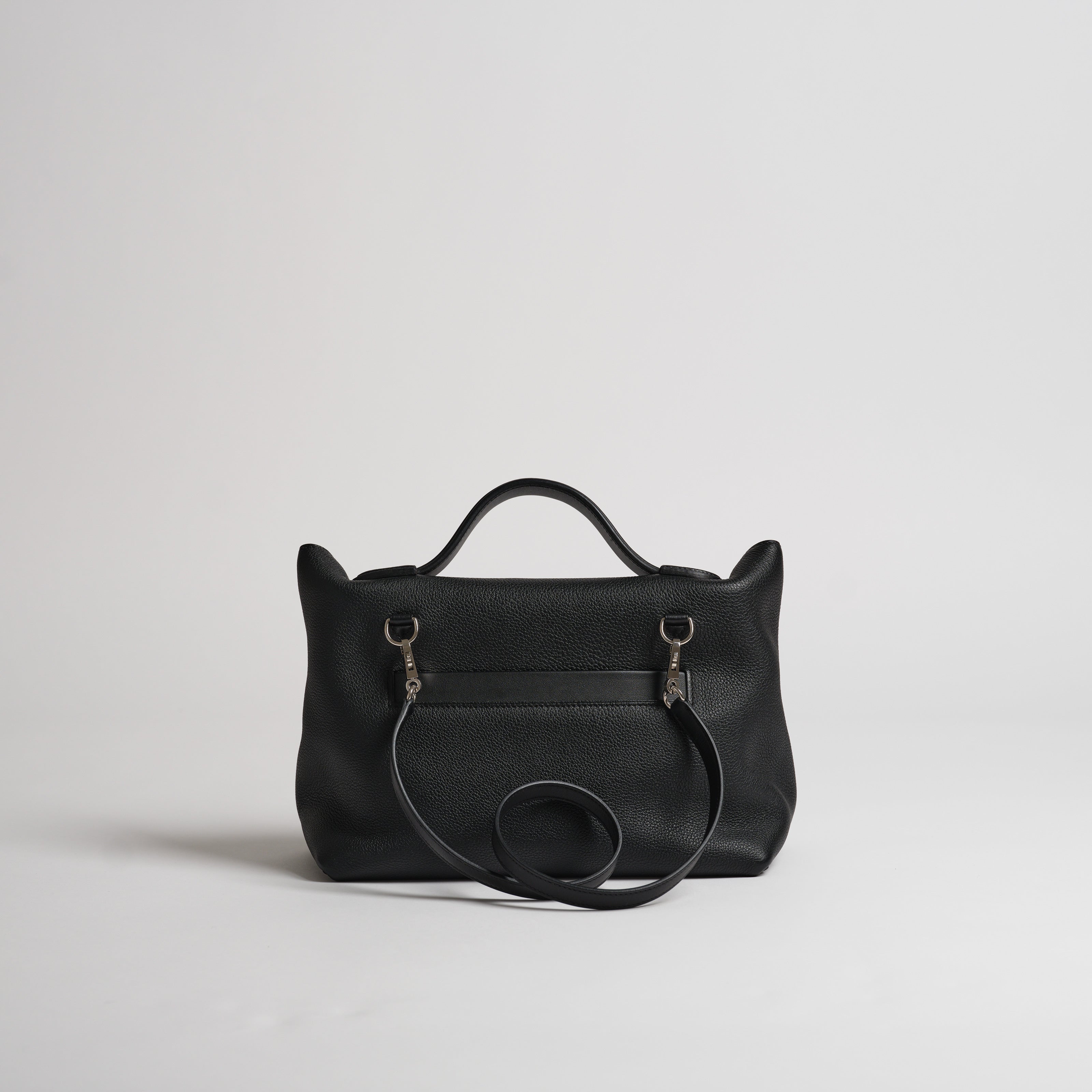 Hermès 2424 29cm black togo & swift palladium hardware