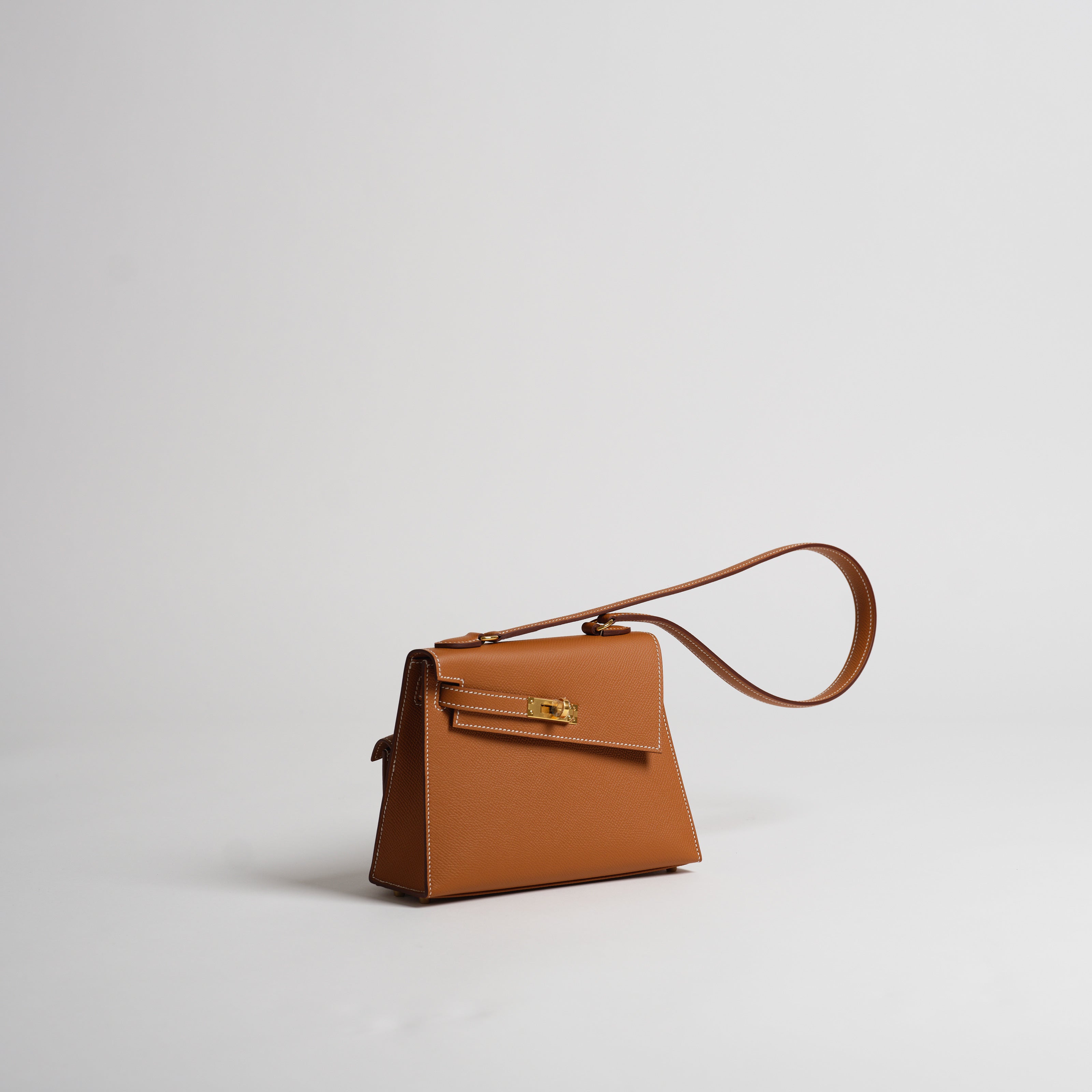 Hermès 20cm Kelly Sellier Desordre gold epsom gold hardware