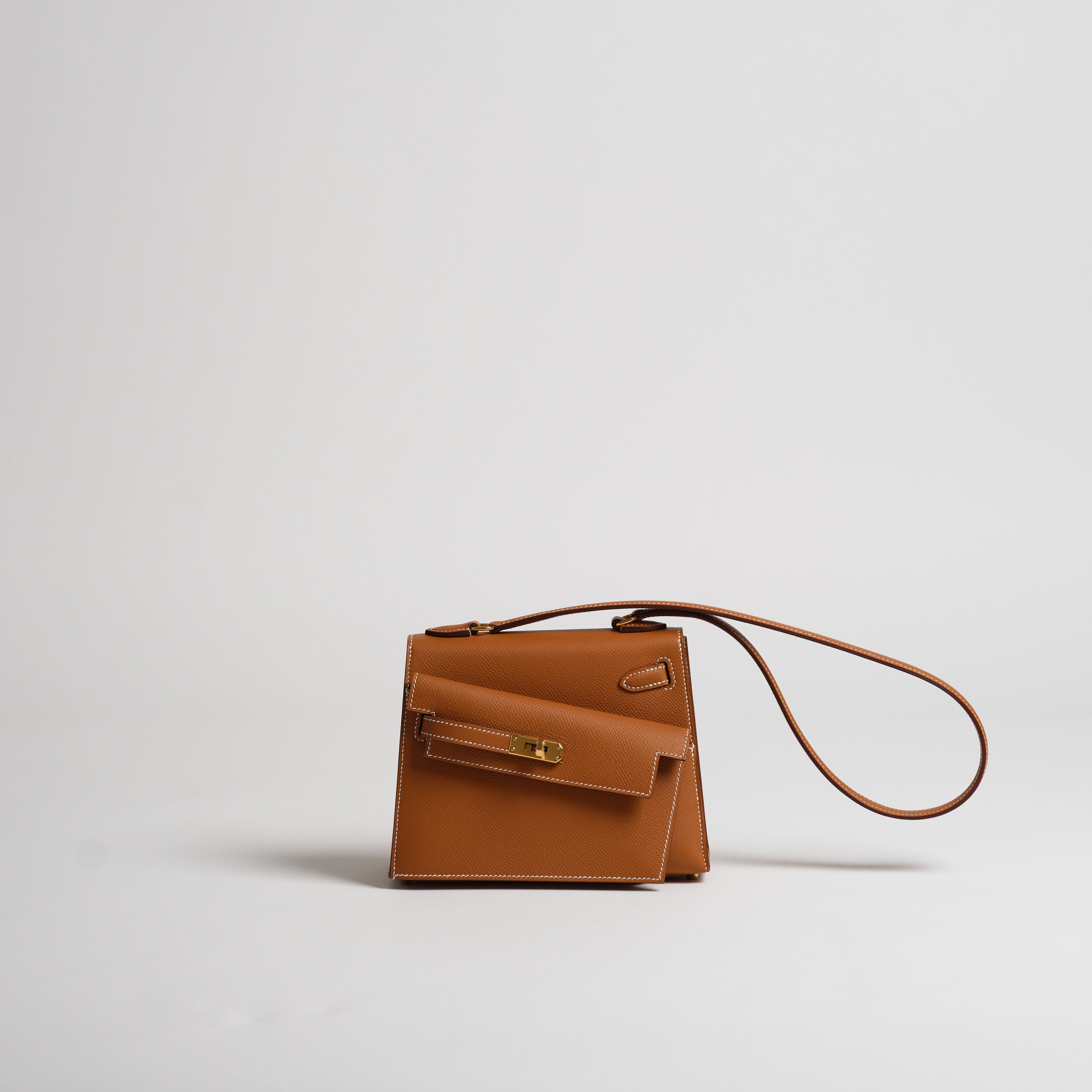 Hermès 20cm Kelly Sellier Desordre gold epsom gold hardware