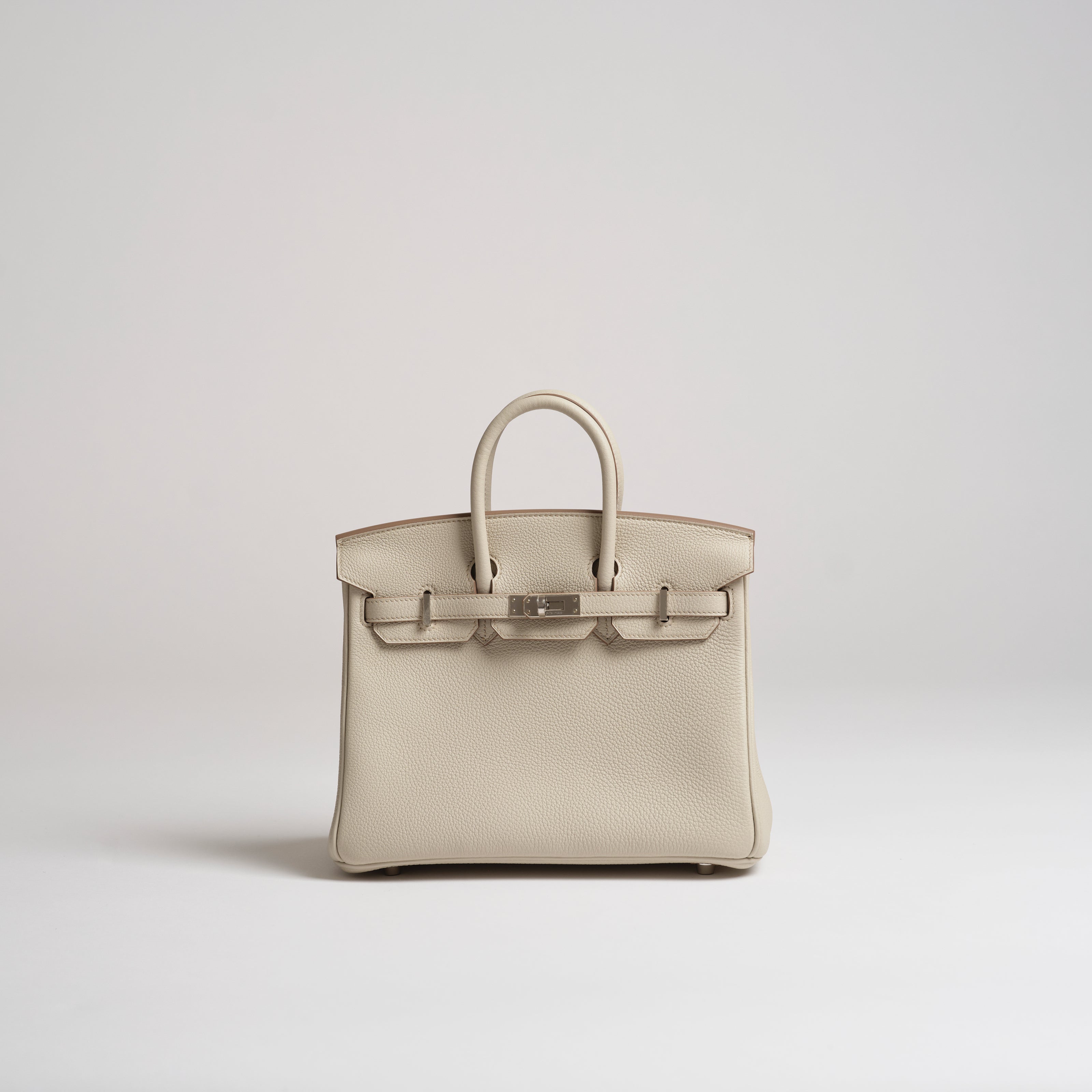 Hermès 25cm Birkin beton togo palladium hardware