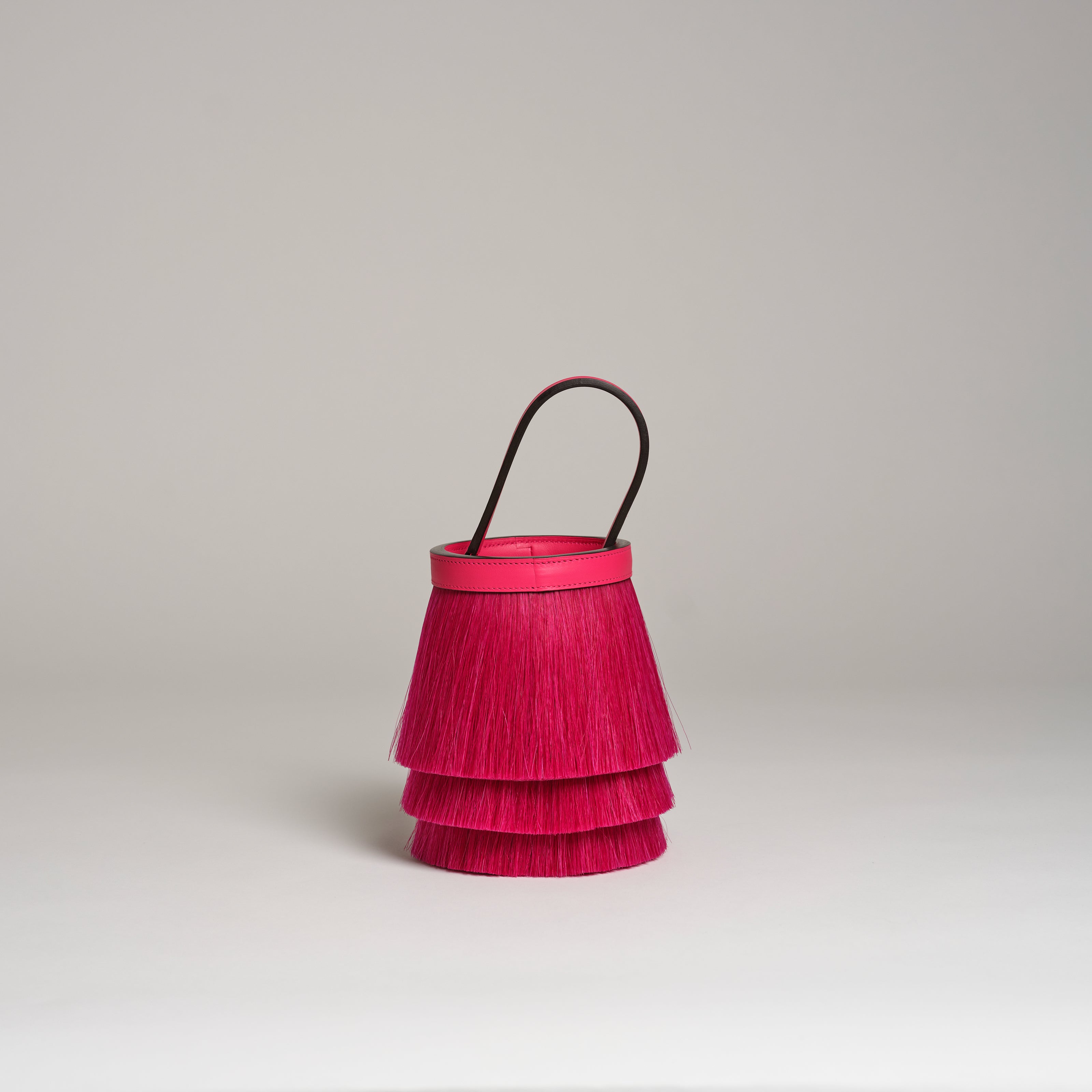Hermès Sac A Troupet magnolia rose mexico swift horsehair palladium hardware