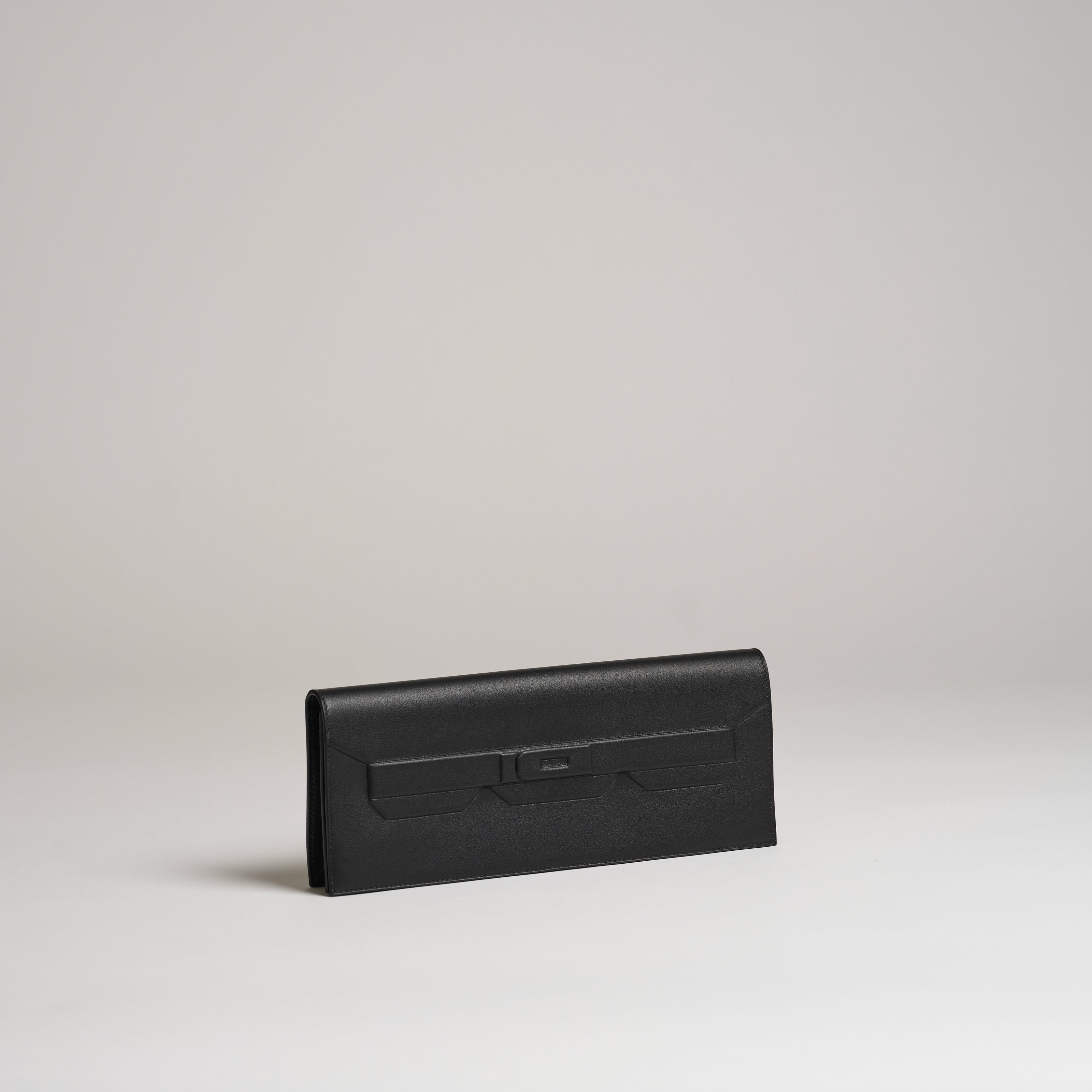Hermès Birkin Shadow pochette black swift palladium hardware